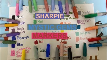 Unboxing Sharpie Mystic Gem Markers + Naming the colors from the New Sharpie Markers | Colorful Arts