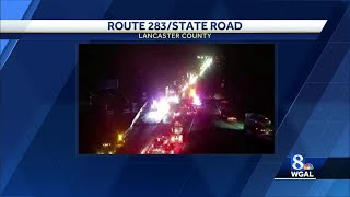 Multi-vehicle crash shuts down Route 283