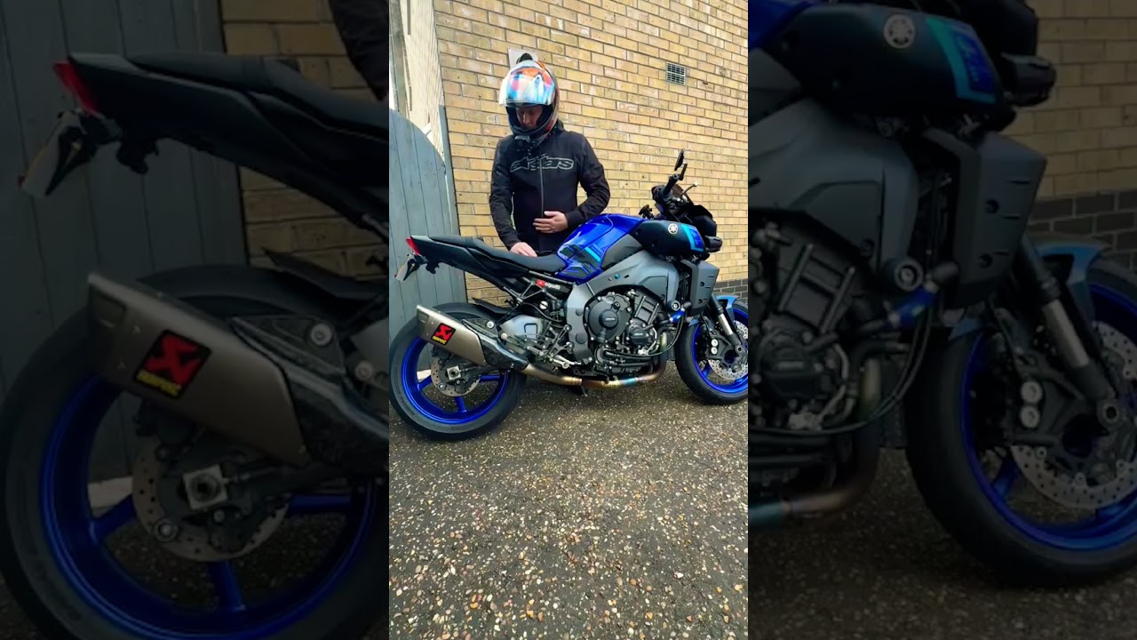 Yamaha MT10 2023 Akrapovic Titanium Decat Cold Start and Revs
