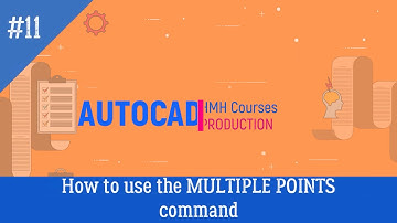 Lesson #11 (HOW TO USE THE MULTIPLE POINTS COMMAND): AutoCad Full Course