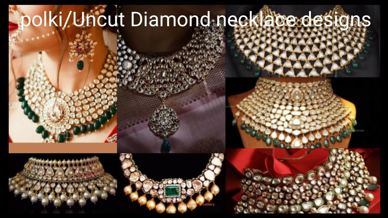 uncut Diamond necklace designs 