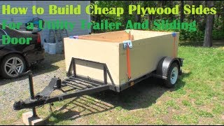 How to Build Cheap Plywood Sides for a Utility Trailer by Marc-André Blais 46,120 views 4 years ago 6 minutes, 42 seconds