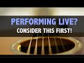 Performing Live: What Gear Do I Need?