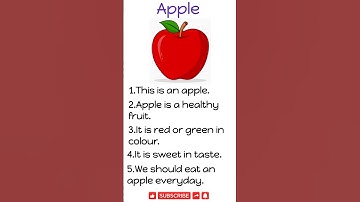 5 lines on apple in english | Few Lines Essay about Apple in English | Apple | 🍎🍎#shorts #apple
