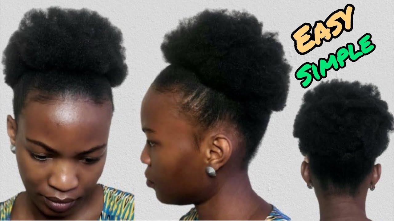 Simple & Easy natural hair style|4c natural hair #4cnaturalhair ...
