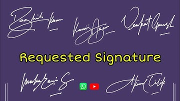 Beautiful signature style || Requested Signature || Anup Calligraphy