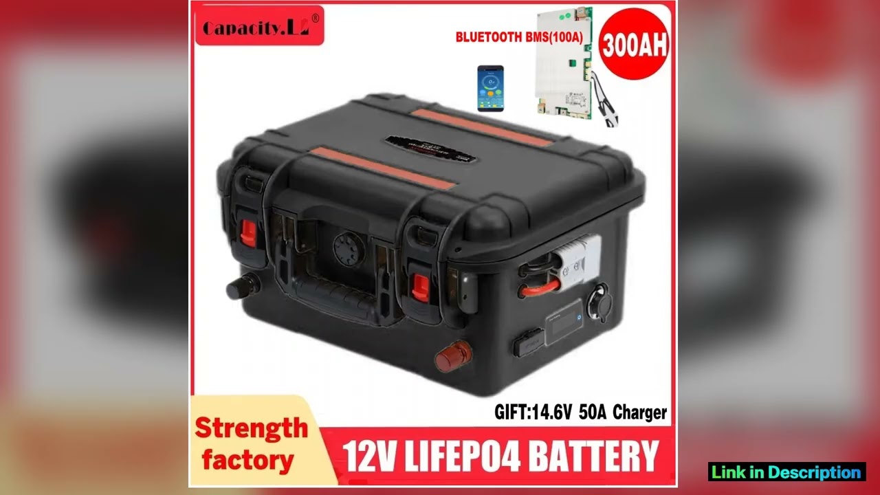 New12V100Ah LiFePo4 Battery 120AH 150AH200AH 12v Rechargeable Lithium Battery Pack300A With Bluetoo