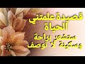 قصيدة رائعة. علمتني الحياة..اسمعها ولن تندم!