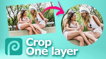 Photopea how to crop one layer