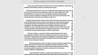 Causes of The American Revolution Read Aloud