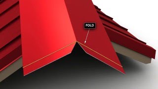 How to Install Standing Seam Metal Roofing - Ridge Cap, Unvented.