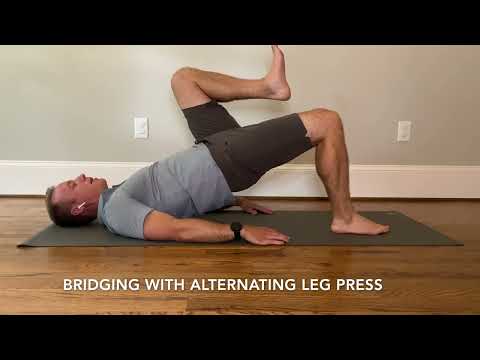 Bridging with Alternating Leg Press