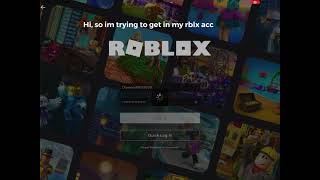 Why is roblox logging me out of my account?