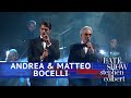 Andrea & Matteo Bocelli Perform 'Fall On Me'