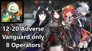 [Arknights] 12-20 Adverse - 8 Vanguards only (with commentary)