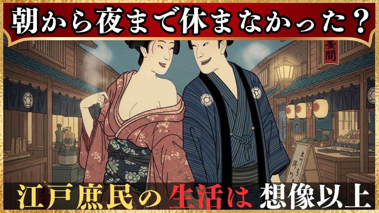 江戸庶民の1日ルーティンの真実！なぜ町人は仕事と娯楽を両立できたのか　現代より幸せだった可能性