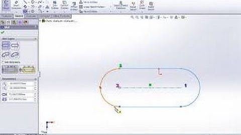 Solidworks tutorial - Sketch Entities Slots with Solidworks