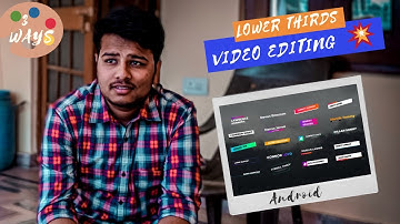 how to create lower thirds from kinemaster in Hindi 2019