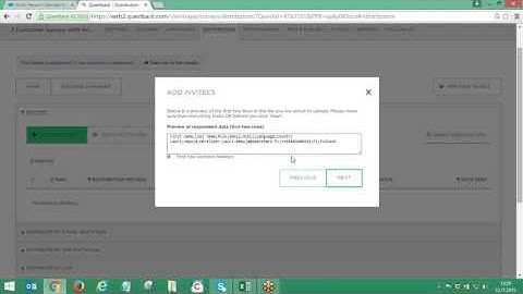 Questback Essentials - how to import invitees