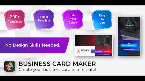 How To Make a Business Card using Business Card Maker App