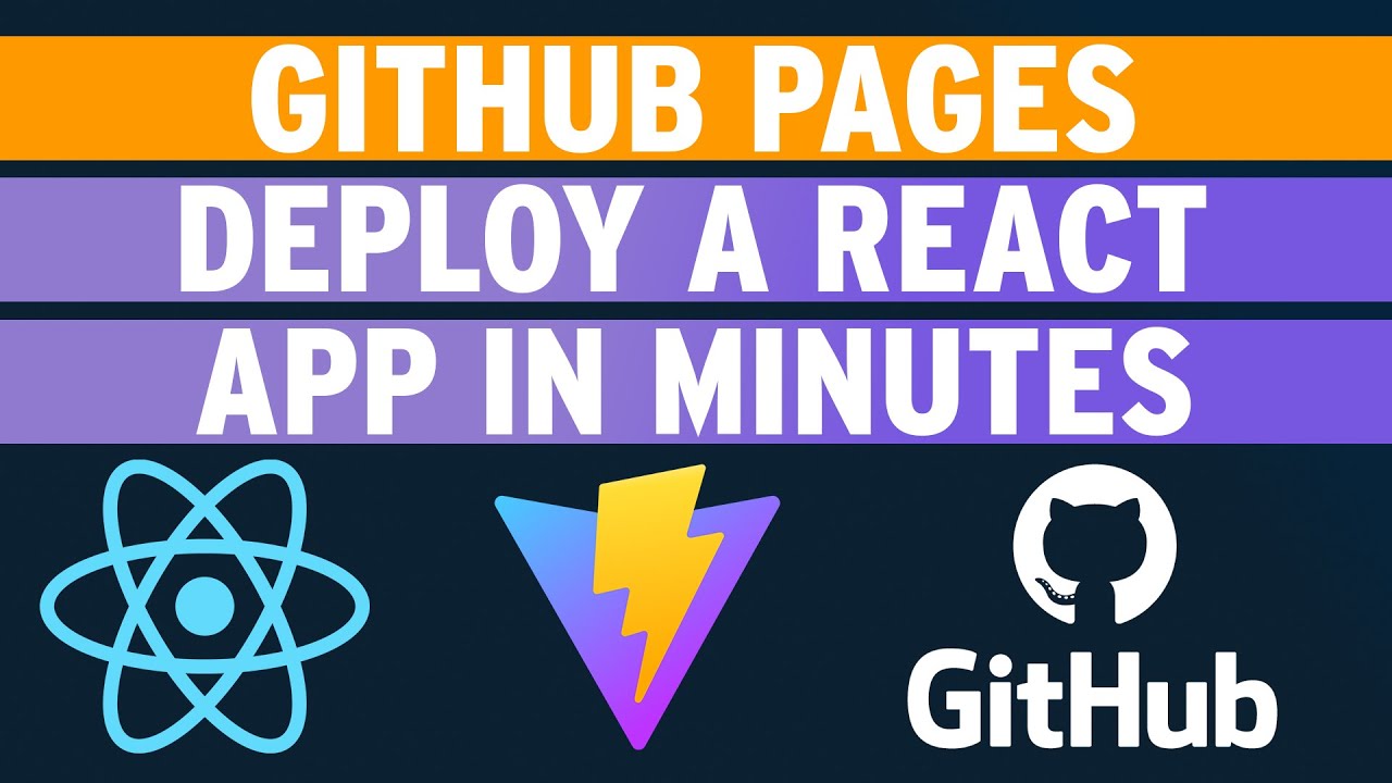 Deploy a React App to GitHub Pages in Under a Minute - YouTube
