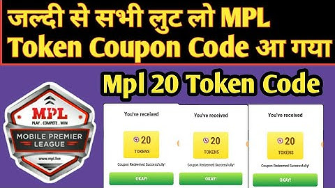 Mpl Todey New coupon code | mpl 2 new coupon code | mpl free token coupon code