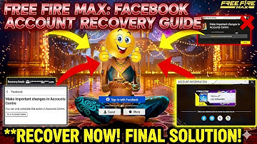 Make Important Changes In Account Center || Facebook Account Recovery Full Process #freefire