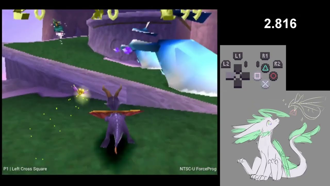 [FWR] Spyro 1 IL - High Caves Vortex - 21.967s RTA