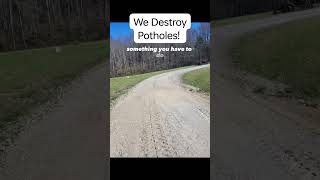 could this permanently fix these potholes? #potholes #gravel