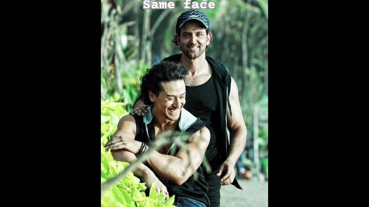 hrithik roshan and tiger shroff same face 😈