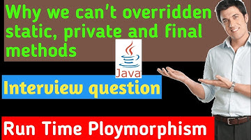 🔴🔥can we override static, private final methods in Java | Run Time Polymorphism in java |