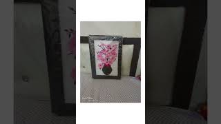 paper flower wall hanging craft....💝🌸#crafts #craftideas #crative #artist #craftingskills