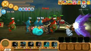 Fighting Captain Pierro in darkness Crazy Mode - Larva Heroes: Lavengers Mod apk screenshot 2