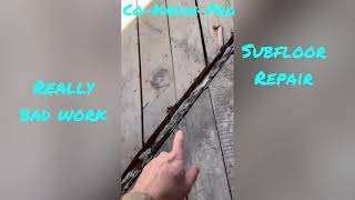 ⭐️ Subfloor Repair🔨  #shorts @co-know-proconstructiontips