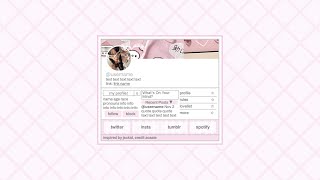 pink interactive carrd tutorial - cr zoasie, ib jsckid