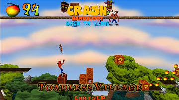 Crash Bandicoot - Back In Time Fan Game: Custom Level: Toadless Village By ChrisLP