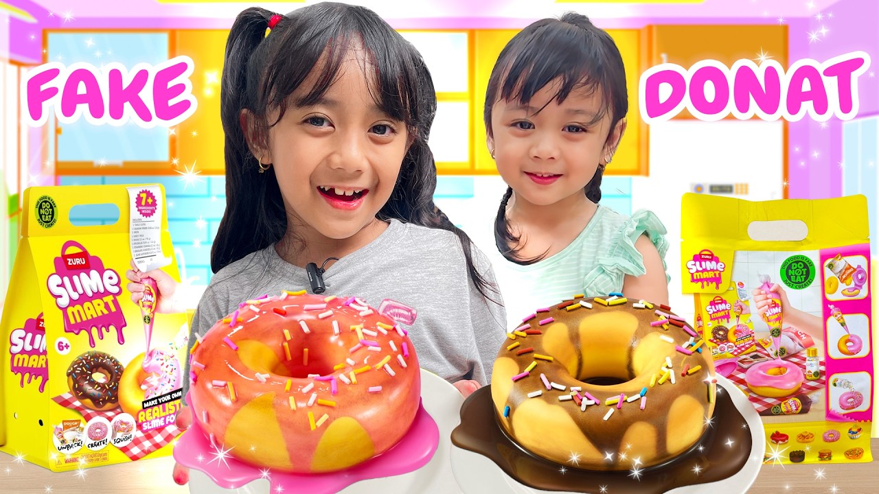MAMA AJAK SAMANTHA AUDREY BIKIN FAKE DONAT 😍 KIRA KIRA SIAPA YANG LEBIH BAGUS ?