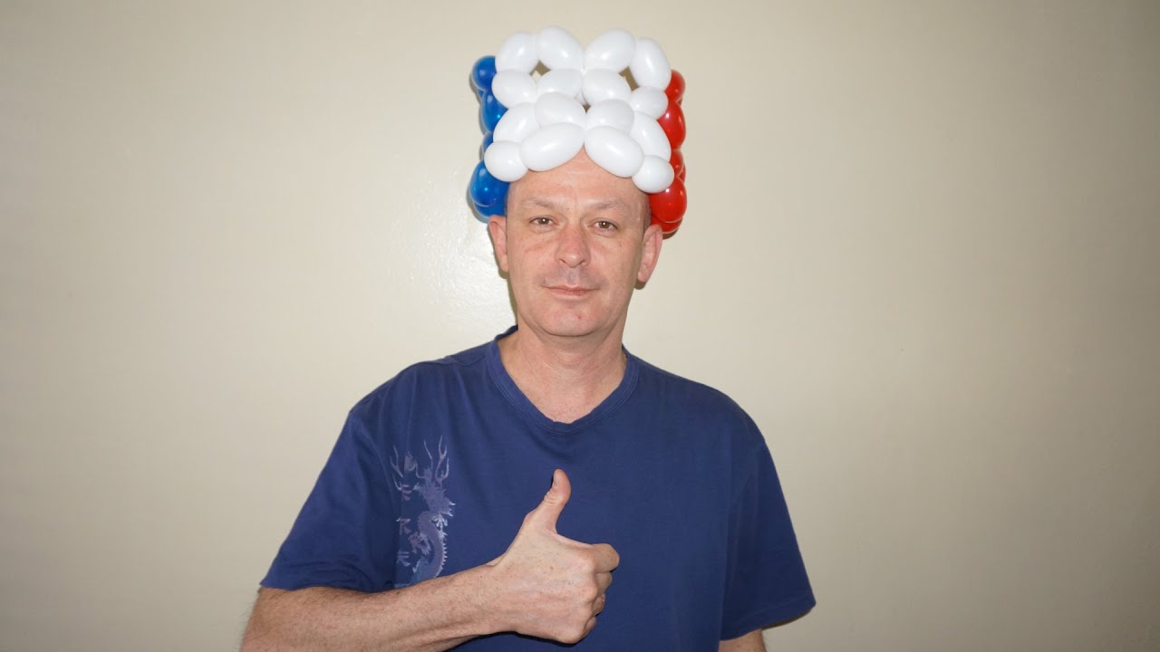 Balloon flag of France. Drapeau français à partir de ballons