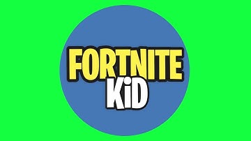 Fortnite Kid Green Screen Logo Loop Chroma Animation
