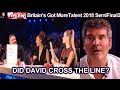 Simon Cowell Says David Crossed the Line in A Quiz  Britain's Got Talent 2018 Semi Final 2 S12E09