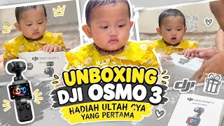 UNBOXING PAKET DJI OSMO 3 HADIAH ULANG TAHUN PERTAMA CYA BUAT NGEVLOG