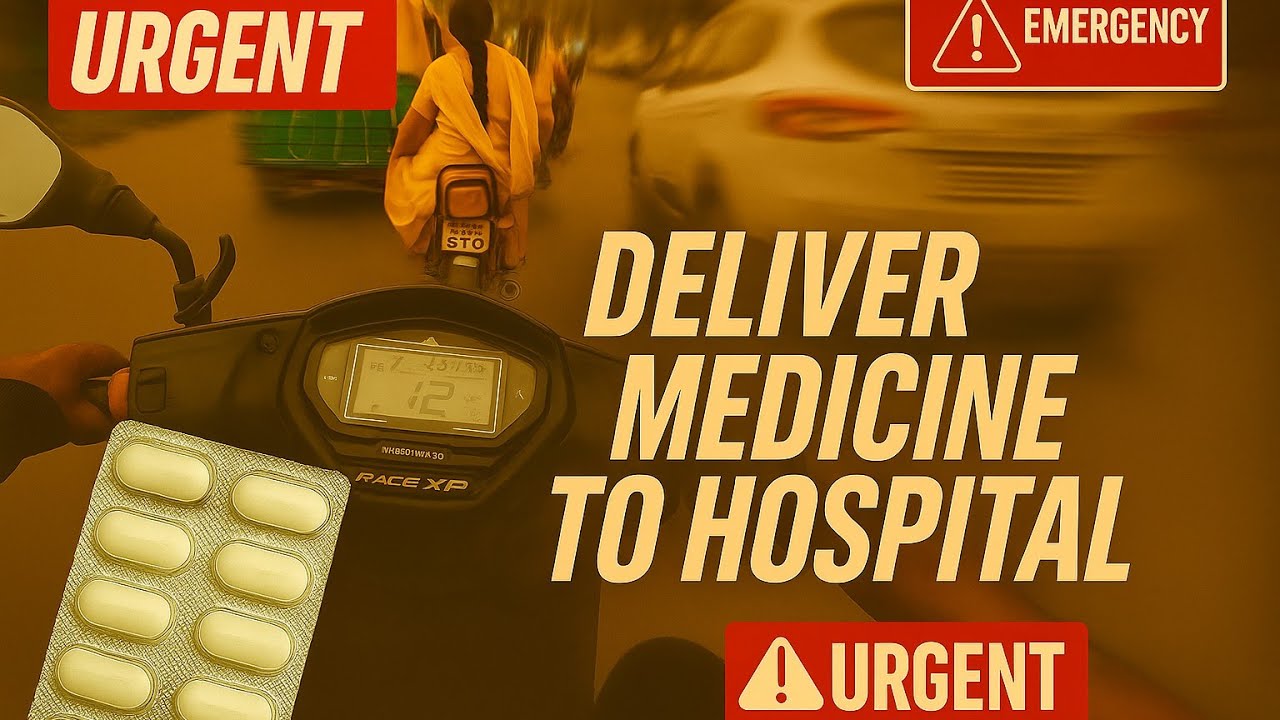 "Emergency Medicine Delivery Through City Traffic 🚨 | Urgent Hospital Ride" 