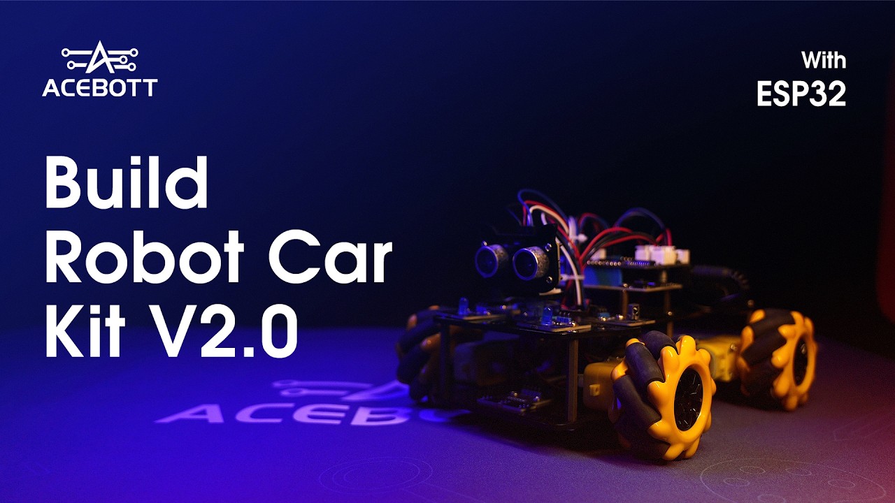 How to Build QD001 Smart Robot Car V2.0? | Independent Motor Control | ACEBOTT