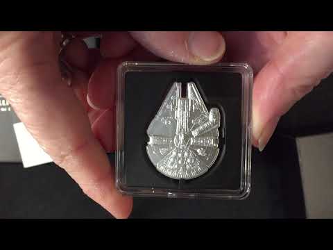 Star Wars™ Millennium Falcon™ 1oz Silver Shaped Coin