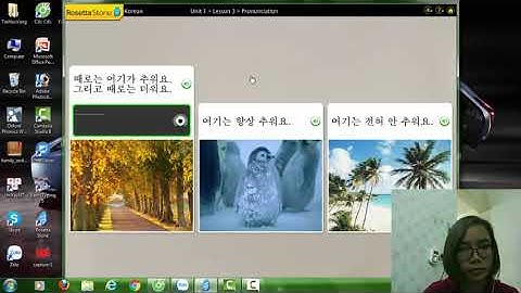 Luyện Nghe - Nói, Phát âm tiếng Hàn với phần mềm Rosetta Stone
