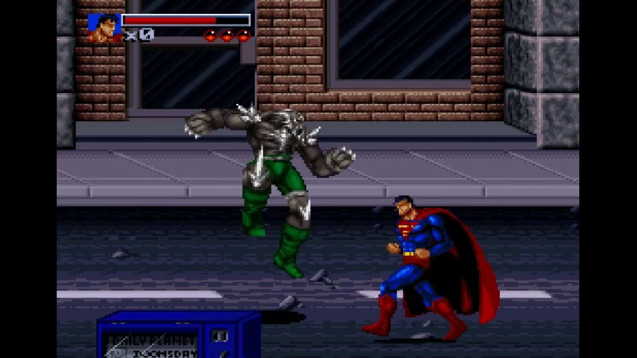 Doomsday Fight of the SNES: The Death and Return of Superman | Retro Gaming Showcase