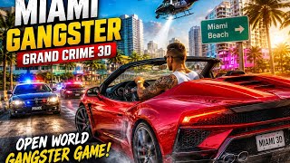 🚔 Miami Gangster Grand Crime 3D Police screenshot 1