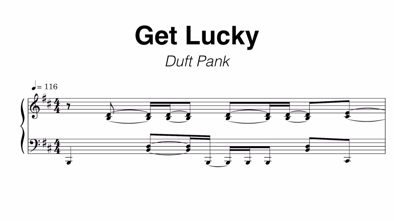 Duft Punk - Get Lucky Sheet Music