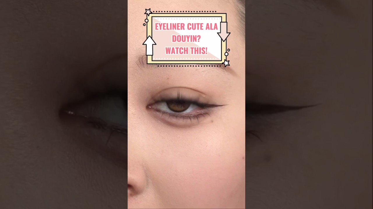 Trik Eyeliner Bawah Mata Ala Douyin! Cute & Dreamy 😍✨ 