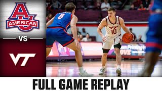 American vs. Virginia Tech Full Game Replay | 2023-24 ACC Men’s Basketball